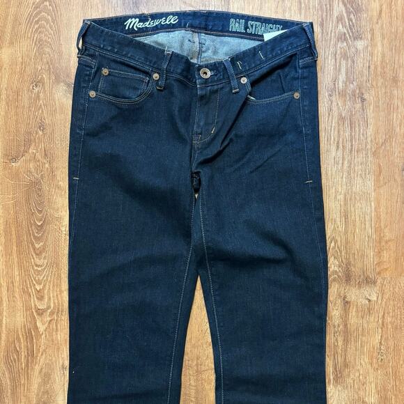 NWT Madewell Rail Straight Jeans Dark Wash Size 26 - Picture 3 of 6